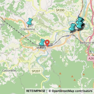 Mappa Via Comunale Boro, 15076 Ovada AL, Italia (3.085)