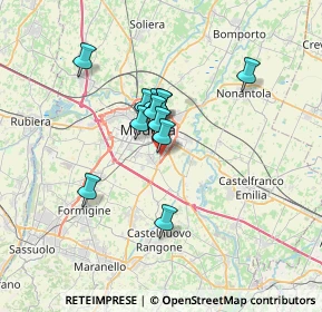 Mappa Via Cagliari, 41125 Modena MO, Italia (4.955)
