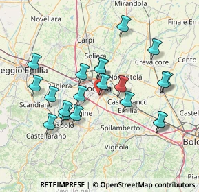 Mappa Via Cagliari, 41125 Modena MO, Italia (14.3585)