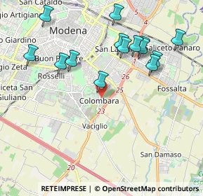 Mappa Via Cagliari, 41125 Modena MO, Italia (2.17)