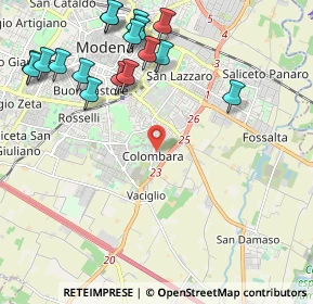 Mappa Via Cagliari, 41125 Modena MO, Italia (2.64)