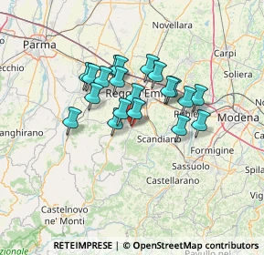 Mappa Via Loris Malaguzzi, 42020 Albinea RE, Italia (10.193)