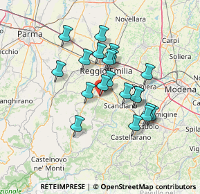 Mappa Via Loris Malaguzzi, 42020 Albinea RE, Italia (11.5425)