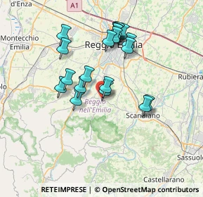 Mappa Via Loris Malaguzzi, 42020 Albinea RE, Italia (6.5065)