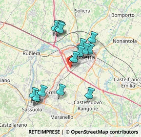 Mappa Via Cuvier Leopoldo, 41126 Modena MO, Italia (7.04438)