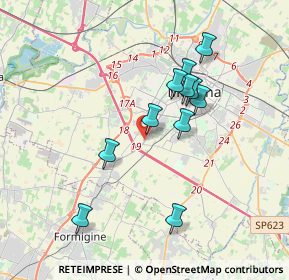 Mappa Via Cuvier Leopoldo, 41126 Modena MO, Italia (3.30727)