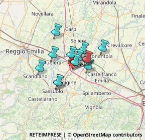 Mappa Via Cuvier Leopoldo, 41126 Modena MO, Italia (8.20462)