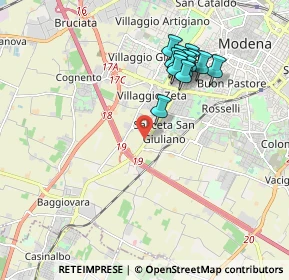 Mappa Via Cuvier Leopoldo, 41126 Modena MO, Italia (1.78923)