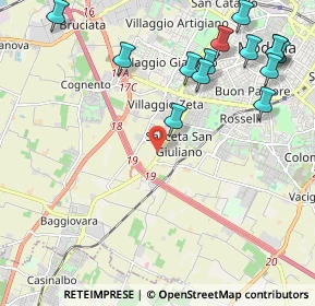 Mappa Via Cuvier Leopoldo, 41126 Modena MO, Italia (2.69643)