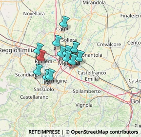 Mappa Via Nervi, 41125 Modena MO, Italia (9.05857)