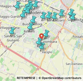 Mappa Via Nervi, 41125 Modena MO, Italia (2.34526)