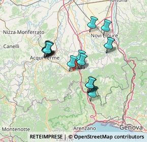 Mappa Strada Rebba ang, 15076 Ovada AL, Italia (11.6805)