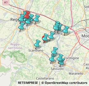 Mappa Via Carrobbio, 42019 Arceto RE, Italia (7.474)
