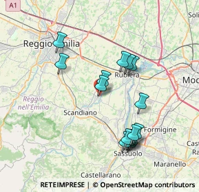Mappa Via Carrobbio, 42019 Arceto RE, Italia (7.194)