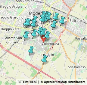 Mappa Via Magenta, 41125 Modena MO, Italia (1.5205)