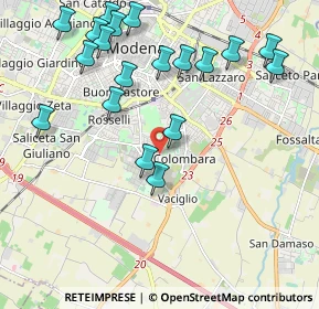 Mappa Via Magenta, 41125 Modena MO, Italia (2.35579)
