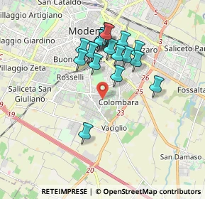 Mappa Via Magenta, 41125 Modena MO, Italia (1.6265)