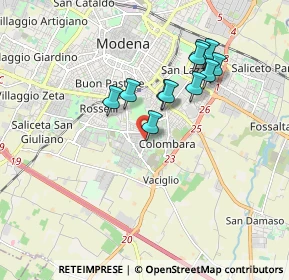 Mappa Via Magenta, 41125 Modena MO, Italia (1.55182)