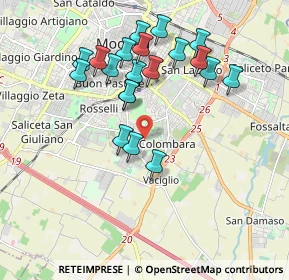 Mappa Via Magenta, 41125 Modena MO, Italia (1.842)