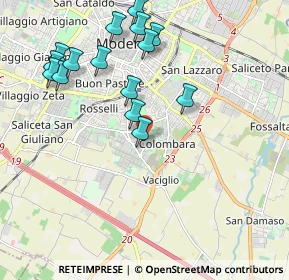 Mappa Via Magenta, 41125 Modena MO, Italia (2.17667)