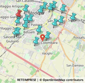 Mappa Via Magenta, 41125 Modena MO, Italia (2.27895)