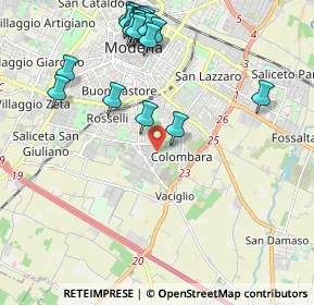 Mappa Via Magenta, 41125 Modena MO, Italia (2.4695)