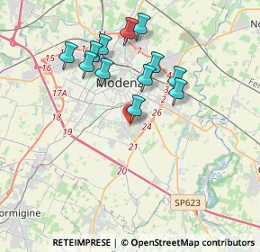 Mappa Via Magenta, 41125 Modena MO, Italia (3.48917)