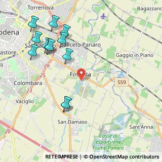 Mappa Strada Curtatona, 41126 Modena MO, Italia (2.45667)