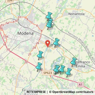 Mappa Strada Curtatona, 41126 Modena MO, Italia (4.43455)
