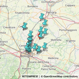 Mappa Via G. Roma, 40061 Minerbio BO, Italia (11.7405)