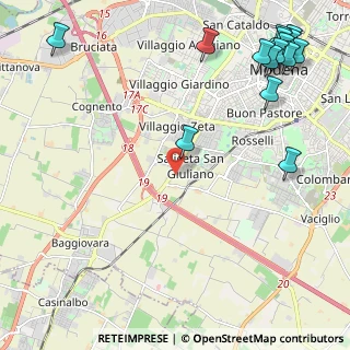 Mappa Saliceta San Giuliano, 41126 Modena MO, Italia (3.30267)