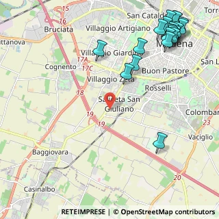 Mappa Saliceta San Giuliano, 41126 Modena MO, Italia (3.14)