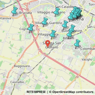 Mappa Saliceta San Giuliano, 41126 Modena MO, Italia (2.98611)
