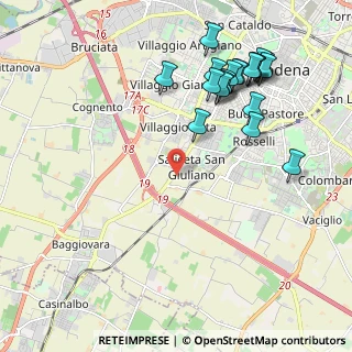 Mappa Saliceta San Giuliano, 41126 Modena MO, Italia (2.382)
