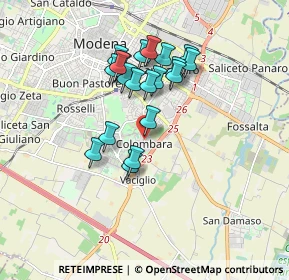 Mappa Strada Vaciglio, 41125 Modena MO, Italia (1.4975)