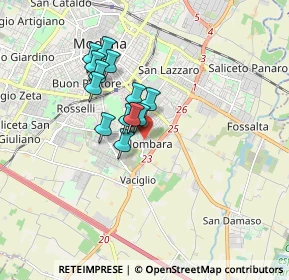 Mappa Strada Vaciglio, 41125 Modena MO, Italia (1.26643)