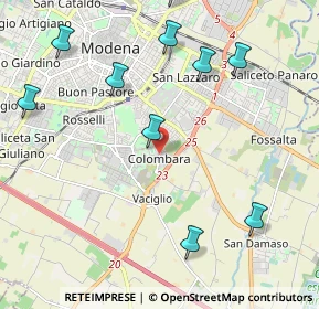 Mappa Strada Vaciglio, 41125 Modena MO, Italia (2.75545)