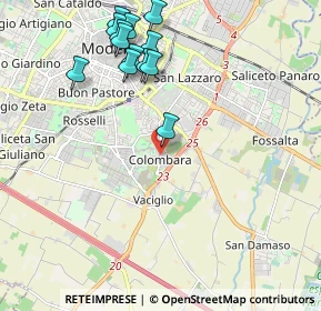 Mappa Strada Vaciglio, 41125 Modena MO, Italia (2.28)