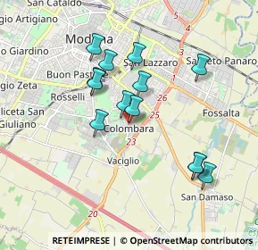 Mappa Strada Vaciglio, 41125 Modena MO, Italia (1.63)