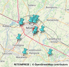 Mappa Strada Vaciglio, 41125 Modena MO, Italia (5.83)