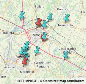 Mappa Strada Vaciglio, 41125 Modena MO, Italia (7.76867)