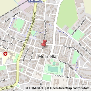 Mappa Via Giuseppe Mazzini, 140, 40062 Molinella BO, Italia, 40062 Molinella, Bologna (Emilia Romagna)