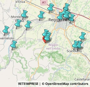 Mappa Via don pasquino borghi, 42020 Puianello RE, Italia (9.431)