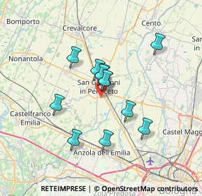 Mappa Unnamed Road, 40017 San Giovanni in Persiceto BO, Italia (5.49333)