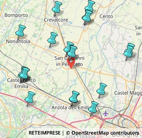 Mappa Unnamed Road, 40017 San Giovanni in Persiceto BO, Italia (9.5595)