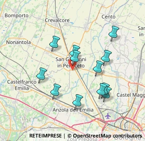 Mappa Unnamed Road, 40017 San Giovanni in Persiceto BO, Italia (6.86083)