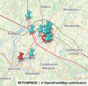 Mappa Via Cervia, 41125 Modena MO, Italia (4.6975)