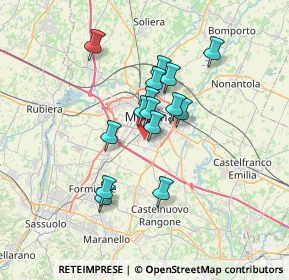 Mappa Via Cervia, 41125 Modena MO, Italia (5.28333)