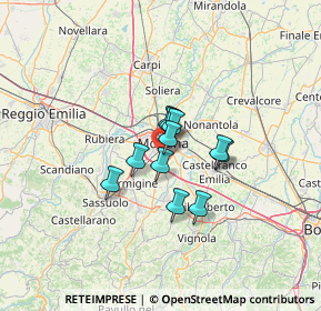 Mappa Via Cervia, 41125 Modena MO, Italia (7.83455)