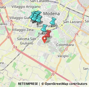 Mappa Via Cervia, 41125 Modena MO, Italia (1.77231)